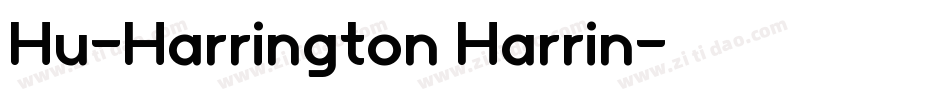 Hu-Harrington Harrin字体转换